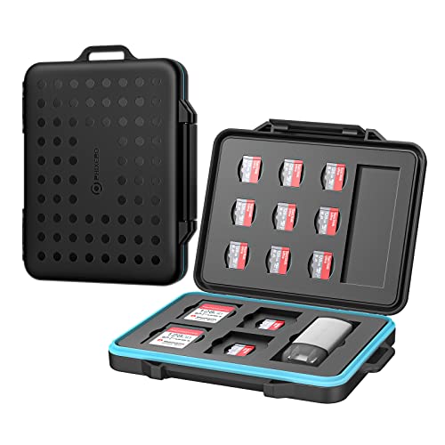 PHIXERO 24 Slots SD Card Case for Cards Storage Waterproof Shock Resistant