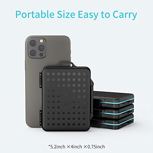 PHIXERO 24 Slots SD Card Case for Cards Storage Waterproof Shock Resistant