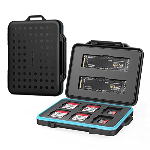 PHIXERO 24 Slots SD Card Case for Cards Storage Waterproof Shock Resistant