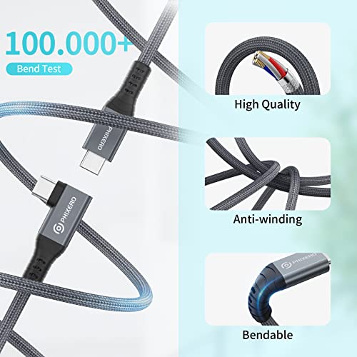 PHIXERO Thunderbolt USB C to USB C Cable with 40Gbps Data Transfer and PD100W Charging